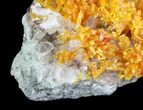 Orpiment With Barite Crystals - Peru #63778-1